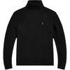 Polo Cable Knit Turtleneck Pullover Sweater Men Sweater Black MNPOSWE16821711-001