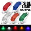 2/4PCS 24V LED Side Marker Lights Warning Tail Light Auto Car External Lights Trailer Truck Lorry White/Yellow/Red