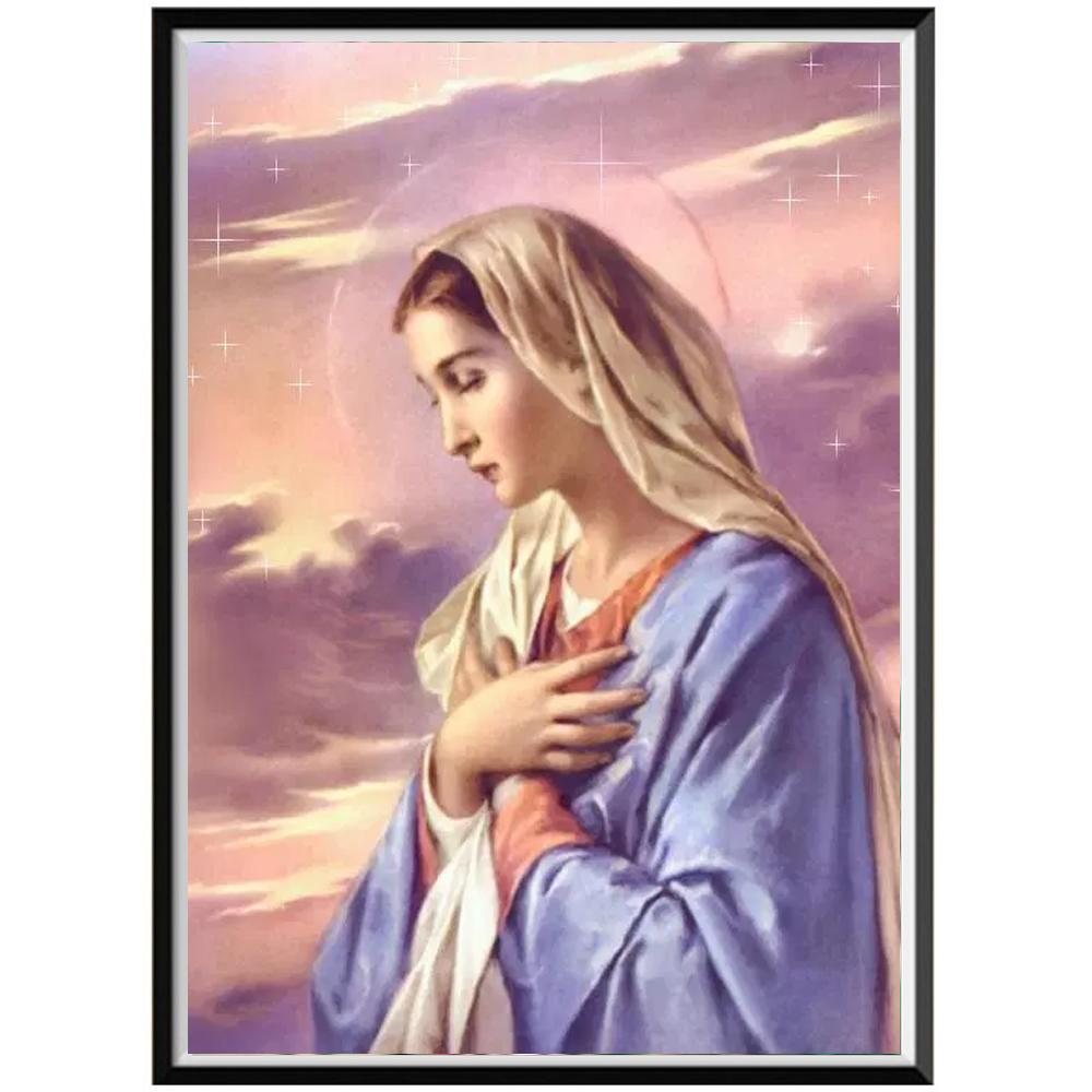 5D Character Religious Round Diamond Painting Mother Son Sticker Handmade Diamond Embroidery Mosaic Home Decoration