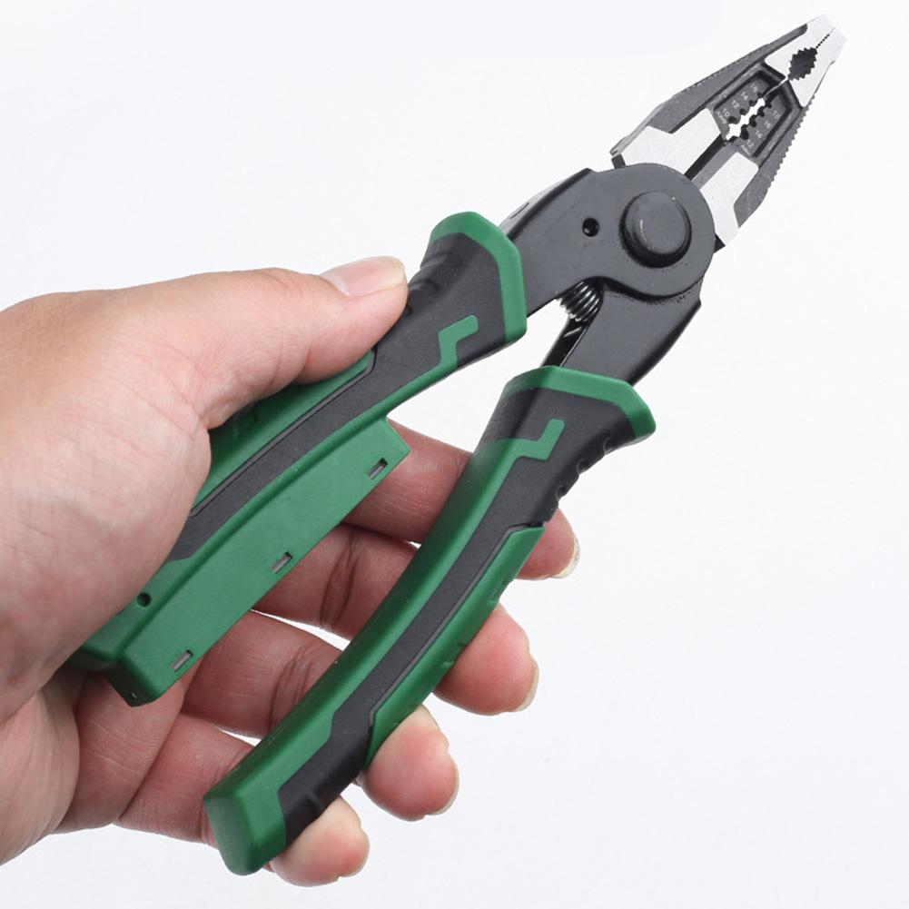 8 Inch Wire Stripper with Voltage Tester for Safe Identification of Energized Conductors Prior to Terminal Crimping or Splicing