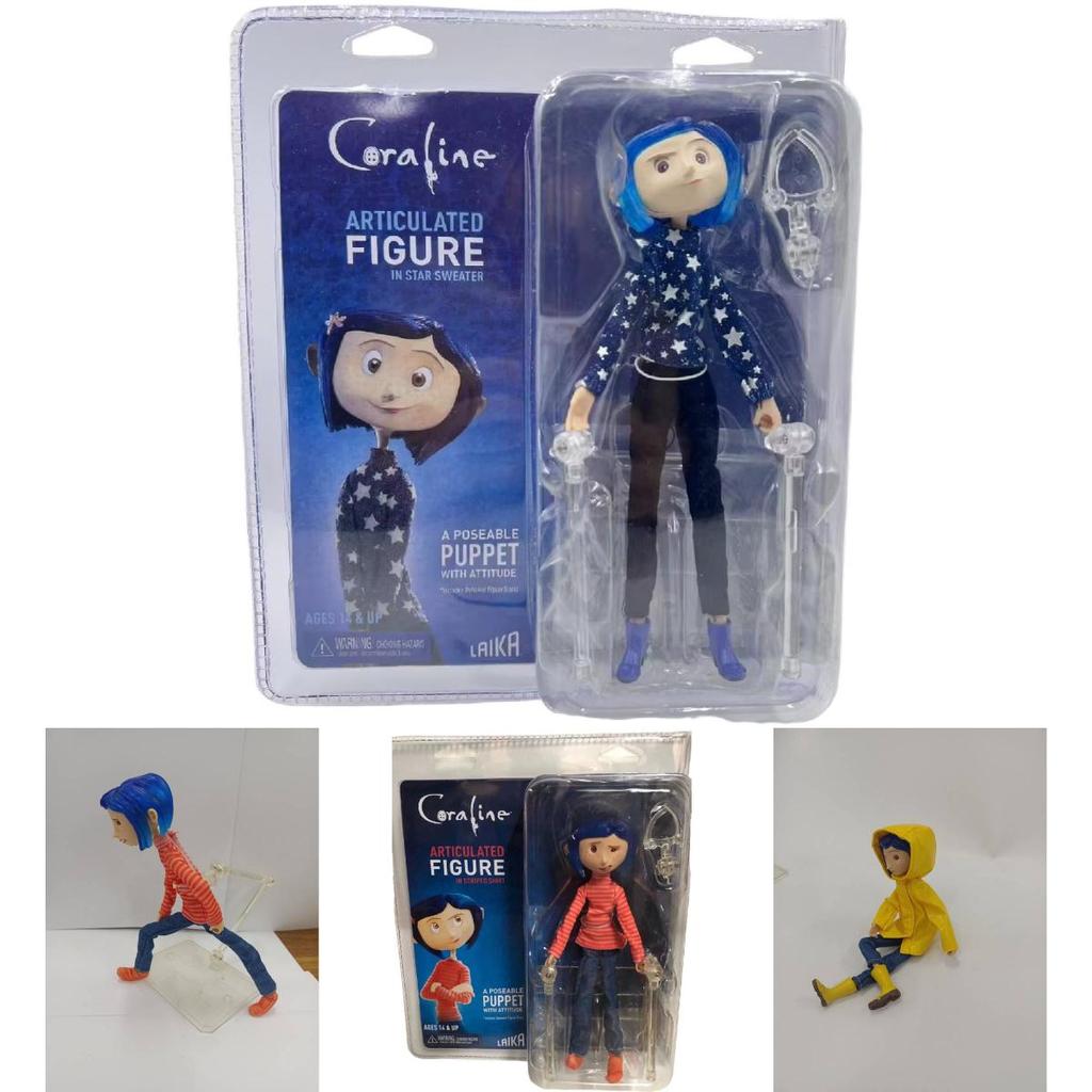 Coraline Raincoat 7 Inch Figure Beautifully Realistic Ultra Poseable Doll