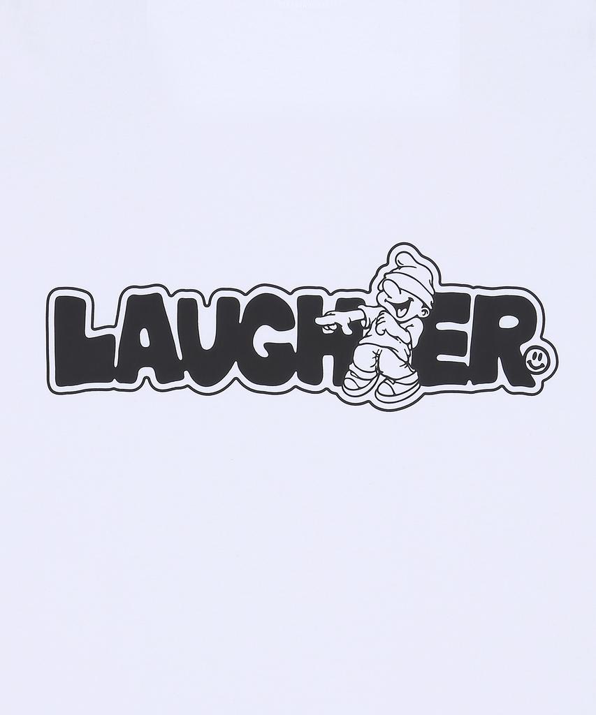 LAUGHER [2 шт.] Футболка с фирменным логотипом - Черно-белая