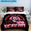 3PCS Ghostface Night Horror 3pcs Bedding,Including 3PCS Duvet Cover And 2pcs Pillowcases Perfect for Christmas,Ideal for Bedroom, Dormitory
