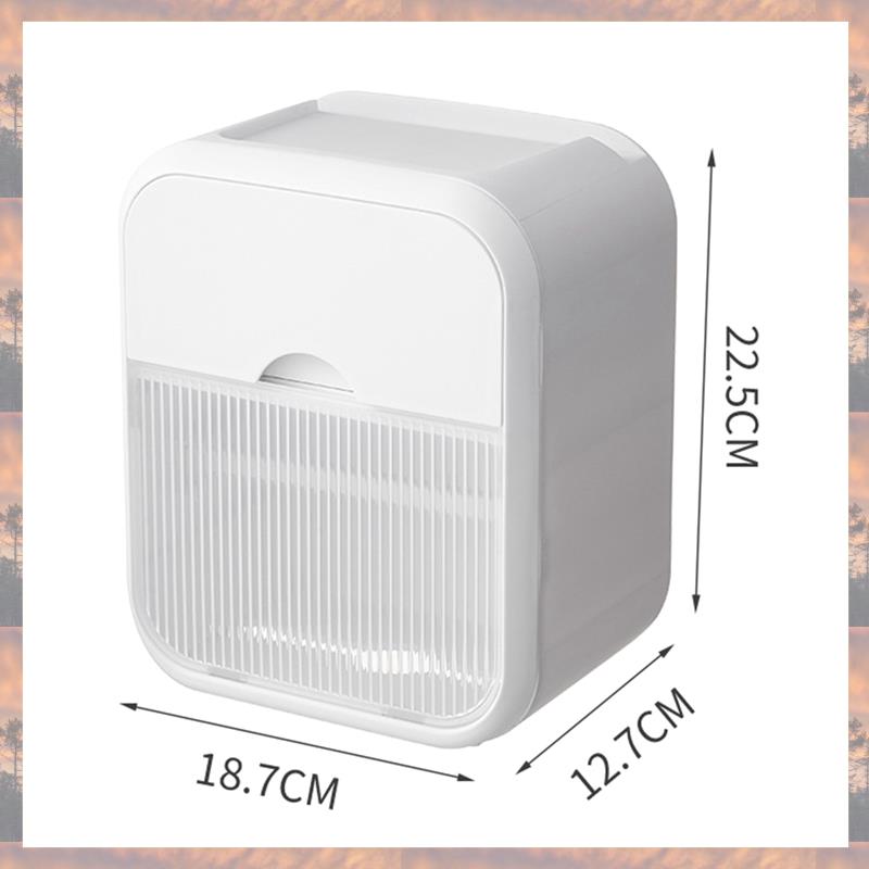 Тренд 2025 Настенная коробка для салфеток с выдвижным ящиком, Пластиковая коробка-держатель для туалетной бумаги, Водонепроницаемая коробка для хранения бумажных полотенец без перфорации,