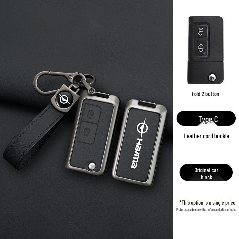 Чехол для ключа автомобиля Haima Knight S7/M5: Металлический корпус 34-го поколения с застежкой для мужчин и женщин