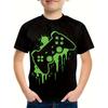 Kids Clothes 3D Gamepad Print Top Summer Cool and Stylish Short Sleeve T Shirt for Boys Clothing 5 to 6 Years Casual O-Neck Tees