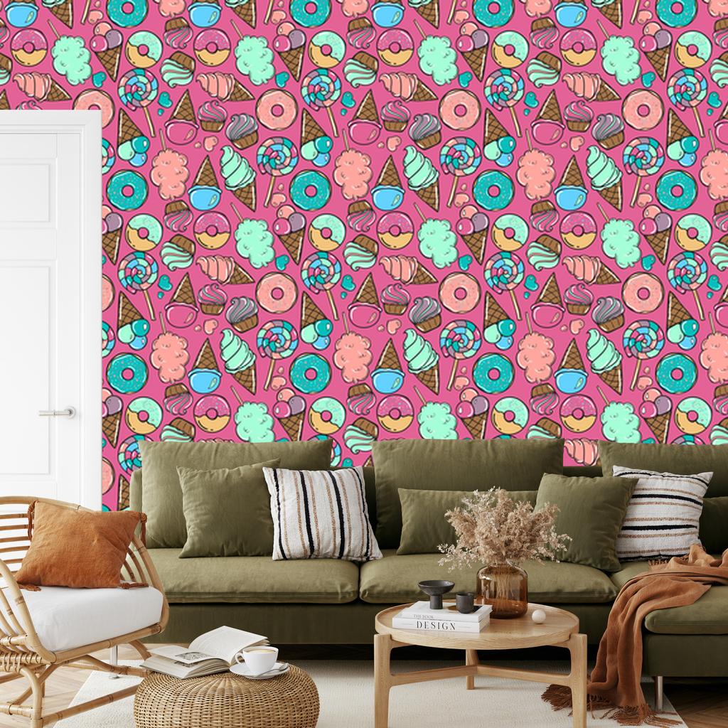 Wallpaper Decorative pattern for living room and bedroom 50x1000