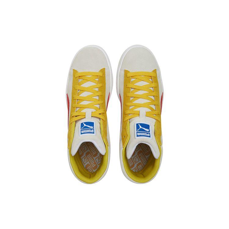 Puma Кроссовки унисекс Suede Mid 21 White Red Lemon High-Risk-Red Super-Lemon 380205-09