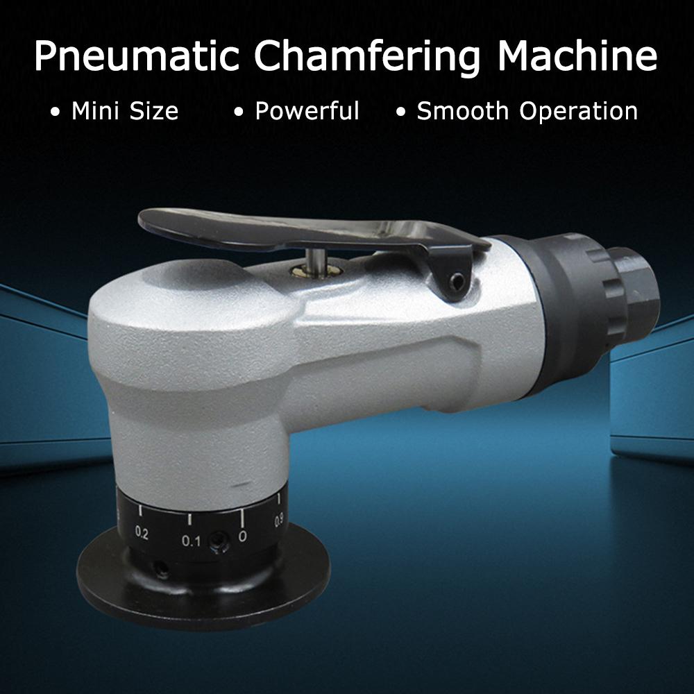 Mini Pneumatic Chamfering Machine 1 4 Inch Air Inlet Portable Hand Chamfering Tool with Adjustable Depth for Wood Metal