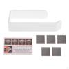 White Holder, for Bathroom Modern Toilet, Wall Mounted, Paper Dispenser and Hangers,Modern Square