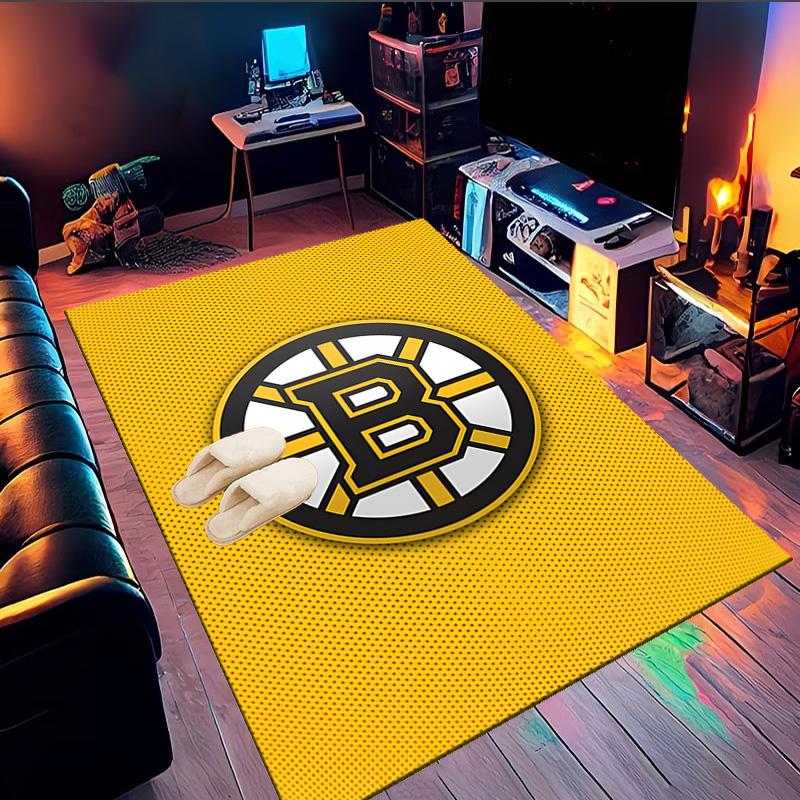 Golden ice hockey Area Rug Suitable for Indoor And Outdoor,Carpets for Kitchens, Homes, Offices, Living Rooms,Home Decor,Christmas Gift