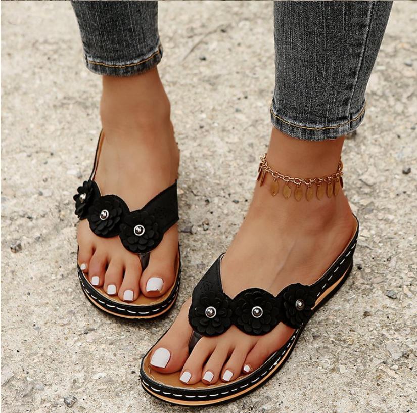 Мода Лето 2024 Обувь Женщина Открытый носок Бантик Сандалии Тапочки Женские Пляжные Плоские Шлепанцы Слип-Он Шлепанцы Тапочки Сандалии Женщины