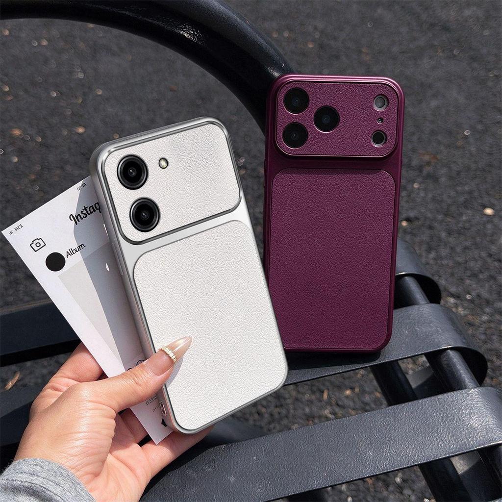 Элегантный чехол из искусственной кожи для HONOR X7e с блестящим покрытием по краю и дизайном под большую камеру
