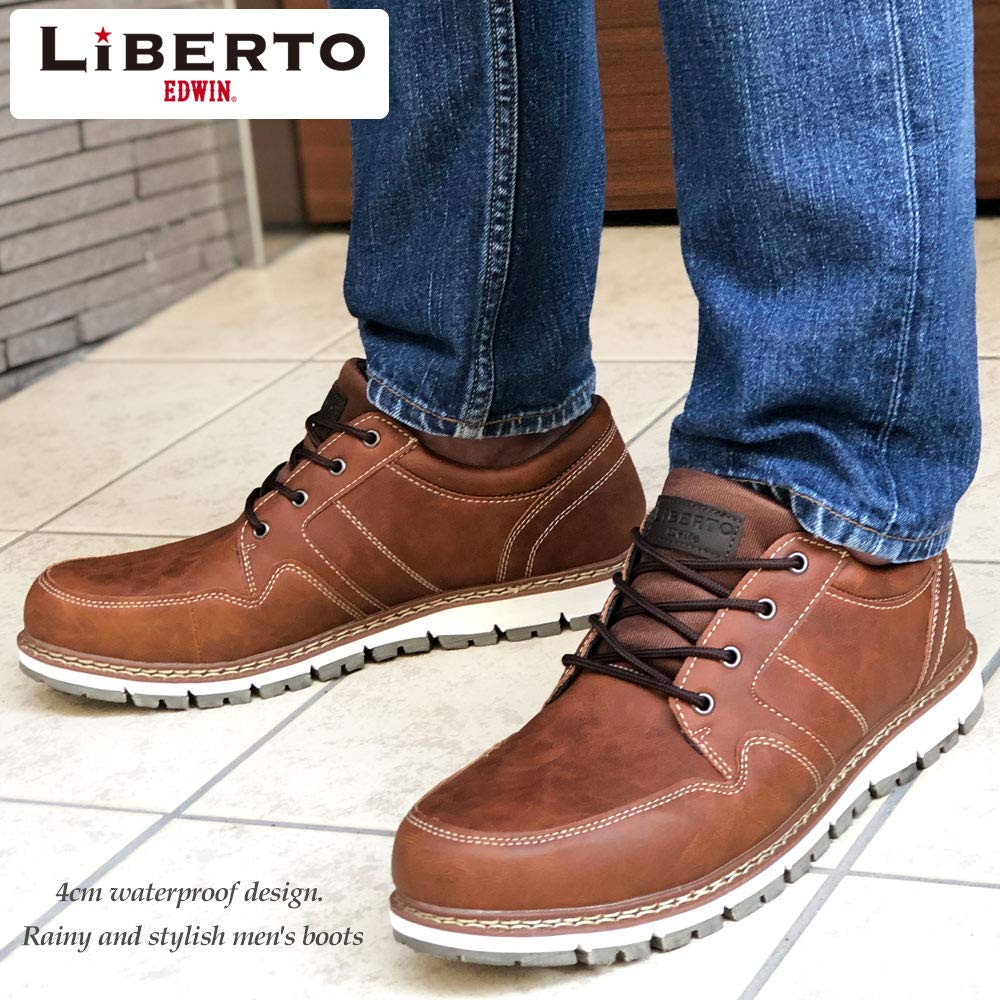 Liberto Edwin Waterproof and Rain Boots Size Men's Non-Slip Boots/Snow (Camel, 25.5cm)