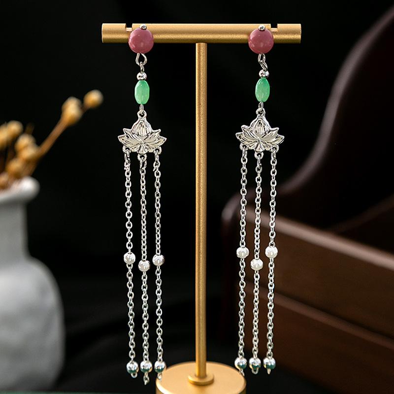 BLINGBAY женские новые серьги с искусственным жемчугом в китайском стиле, серьги с кисточками в форме бабочки в китайском стиле, простые аксессуары Hanfu, ретро-ювелирные изделия