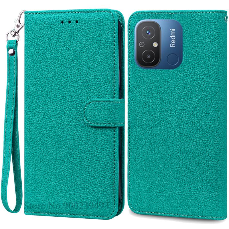 Чехол для Redmi 12C Мягкий силиконовый кожаный чехол-книжка для кошелька для Xiaomi Redmi 12C Чехол для телефона Redmi12C Redmi 12 C Fundas Coque