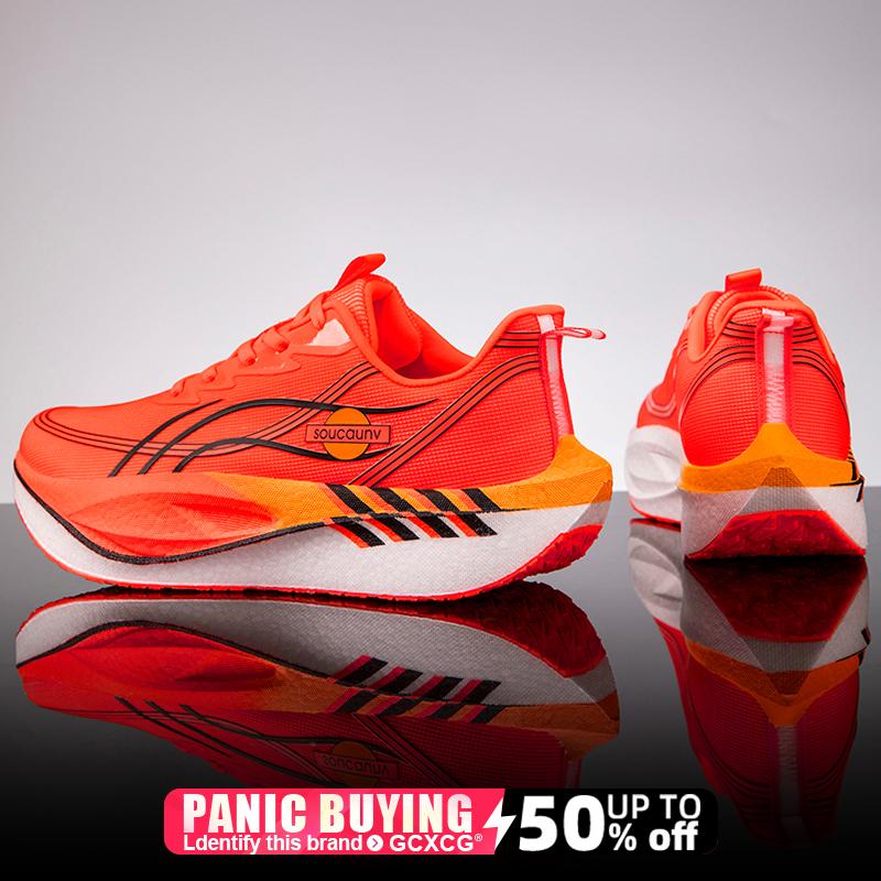 Мужские удобные спортивные нескользящие кроссовки Мужские кроссовки для бега Специальность Карбоновая доска Марафон Спорт Дышащие Легкие