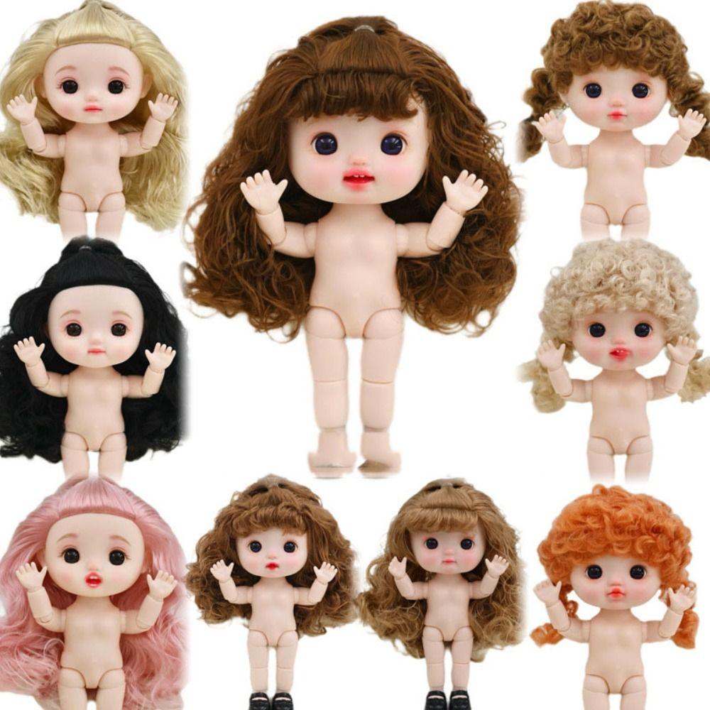 Kawaii 1/6 BJD подвижные шарнирные куклы тела игрушки большая голова куклы с волосами подарок