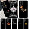 Чехол для телефона Queen King Crown для Samsung Galaxy S22 Ultra S21 S20 FE S8 S9 S10 Note 10 Plus Note 20 Ultra