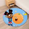 Yakka Dee Printed Round Rug Carpet Chair Rug Area Rug Entryway Doormats,for Office Chair Living Room Bedroom Kitchen Room.
