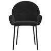 Dining Chairs 2 pcs Black Velvet