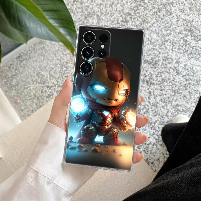 Милый прозрачный чехол Marvel Baby Groot Rocket для Samsung Galaxy S26 S25 Ultra S24 S22 S26 Plus S20 S23 S21 S25 FE Прозрачная крышка