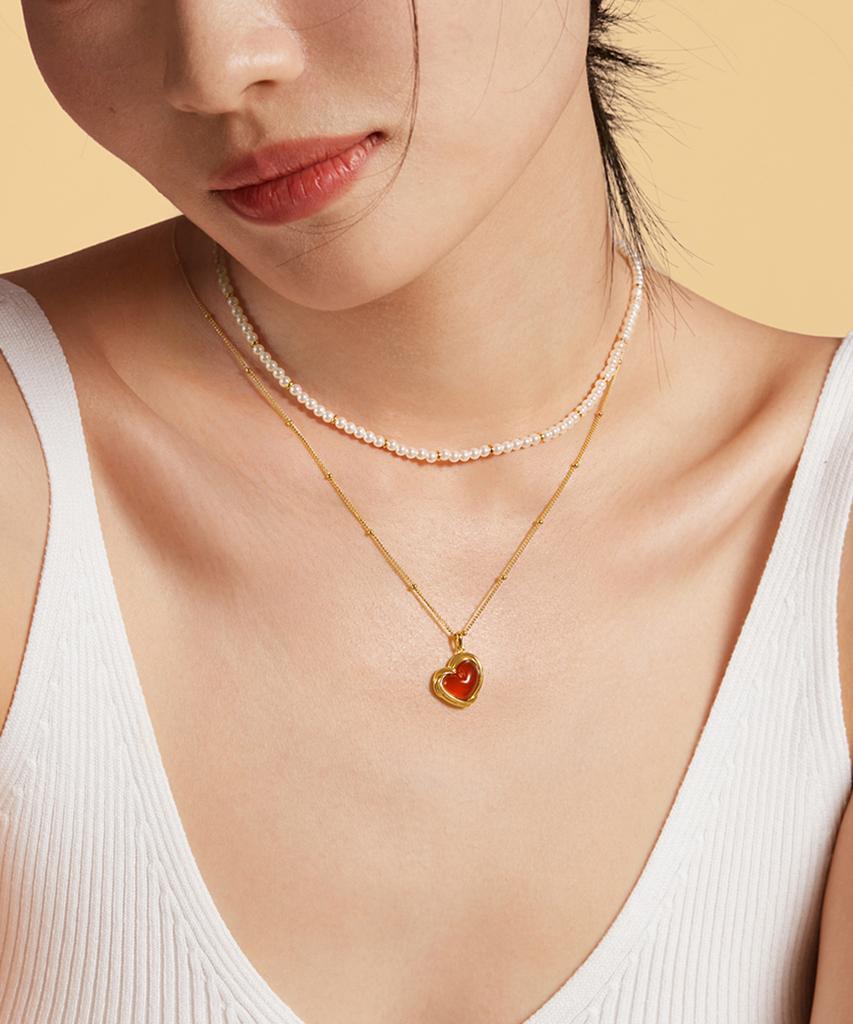 Lola Rose Печенье Сердце Женское Повседневное Жемчужное Ожерелье