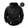 Men's Hooded Sweatshirt with Zipper Multiple Pockets Sports Casual Jacket