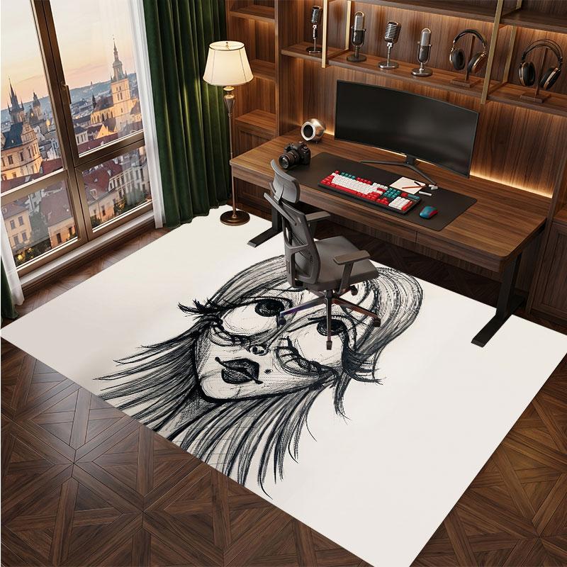 Edward Scissorhands Rug Soft Thick Non Slip Floor Carpet for Bedroom Living Room Home Decor
