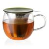 For Life Lucidity Glass 355ml Tea Strainer and Green 832 Brew-in Cup, (with Lid), Tea,