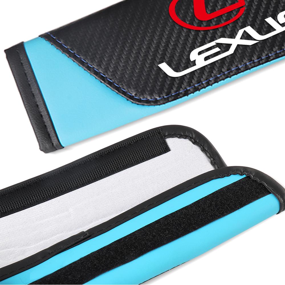Car Seat Belt Pu Leather Safety Belt Shoulder Cover Protection Pad For Lexus CT200h NX300h RX300 RX330 EX300h F Sport IS IS300