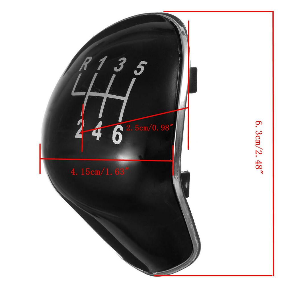 6 Speed Gear Shift Knob Cap Cover Insert Shift Lever Head Case Cover For Ford Focus Fiesta Kuga Mondeo- C-max Auto Accessories