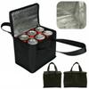 Thermal Insulation Holder Bags Aluminum Foil Lined Ice Bag Carrier Chilling Cooling Can Cool Wine Picnic Holding Temperature Bottle Cooler