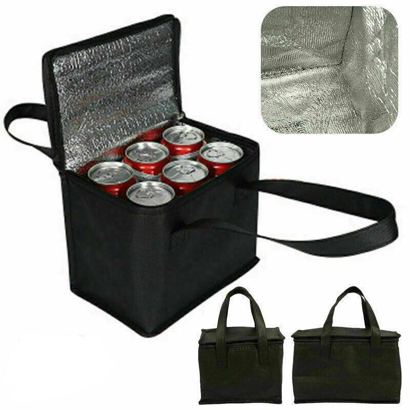 Thermal Insulation Holder Bags Aluminum Foil Lined Ice Bag Carrier Chilling Cooling Can Cool Wine Picnic Holding Temperature Bottle Cooler