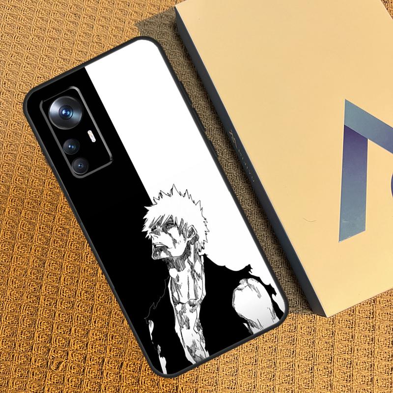Черно-белый аниме чехол Bleach для Xiaomi 12T 11T Pro 13 11 12 Lite POCO F5 X5 Pro X3 Pro F3 M5 POCO F5 X4 F4 GT