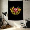 Sg Dynamo Dresden Wall Tapestry Aesthetic Wall Hanging Printed Fabric Blanket Decorative Tapestries For Bedroom Living Room Home Decor