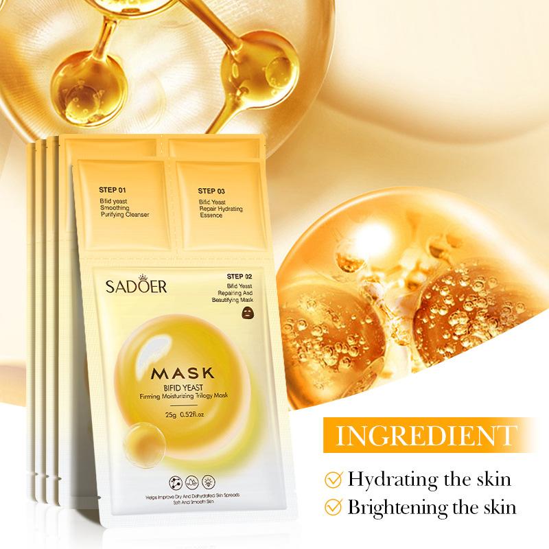 SADOER Diatomaceous Yeast Firming Trilogy Mask Деликатная увлажняющая маска