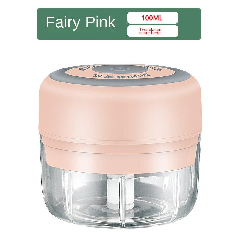 Мини-электрический измельчитель чеснока, кухонный комбайн мини-измельчитель подходит для нарезки овощей/мясорубки/измельчителя чеснока/измельчителя фруктов/измельчителя для салатов