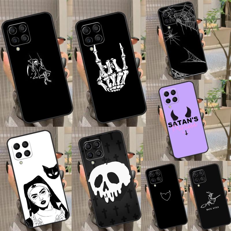 Чехол Готская Ведьма Сатана для Samsung Galaxy M53 M33 M23 M13 M14 M34 M54 M12 M22 M32 M52 M11 M51 M30s M31s