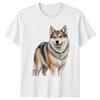 Dog Mixed Breed Watercolour Portrait Pet Lover TShirt