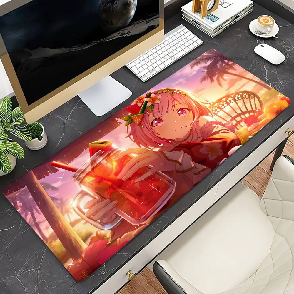 Игровой коврик для мыши Anime Otori E-Emu, нескользящий, подходит для офисных компьютеров, ноутбуков, игровых столов для киберспорта, XXL, для клавиатуры
