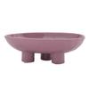 Solid Color Creative Ceramic High Legged Fruit Tray Living Room Tea Table Snack Plate Nut Plate Candy Plate Home Storage Tray