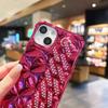 Luxury Gold Plating Rhombic Diamond Strap Mobile Phone Case for iPhone 17 Pro Glittering Wristband Phone Cases