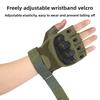 Soft Shell Tactical Gloves Half Finger Wear-resistant Non-slip Armor Outdoor Fighting Fitness Cycling Sports Half Finger Gloves