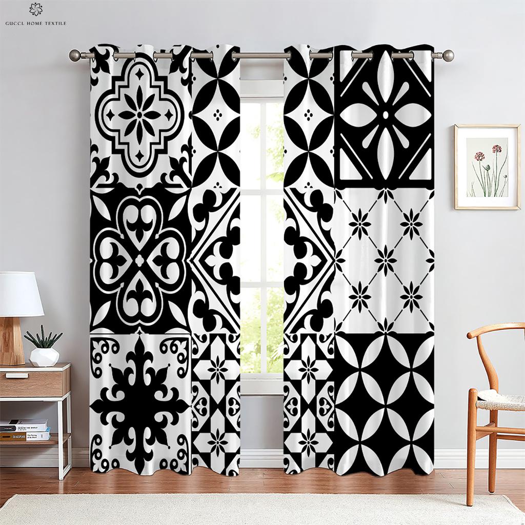 Красочные клетчатые занавески, ретро-богемный стиль, подходят для спальни, гостиной, украшения балкона, украшения дома