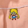Anime Peripheral Brooch Sailor Moon Hare Cartoon Cute Girl School Bag Decoration Dripping Oil