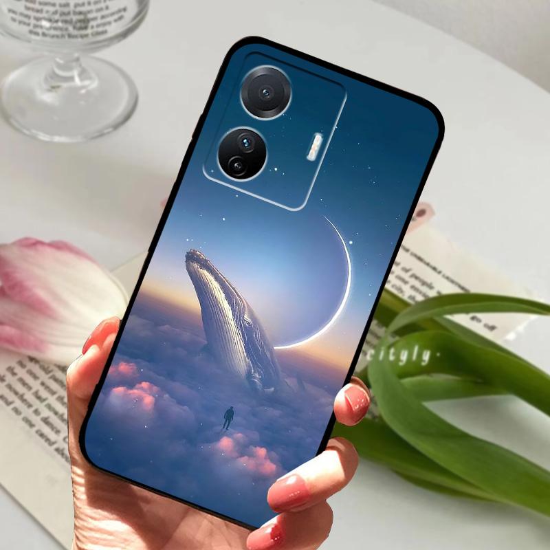 Чехол для Vivo iQOO Z6 5G Z6x Тонкий Ударопрочный Силиконовый Черный Матовый TPU Чехол для Телефона Для iQOO Z6 Pro Защитный Бампер Z6 Lite Fundas