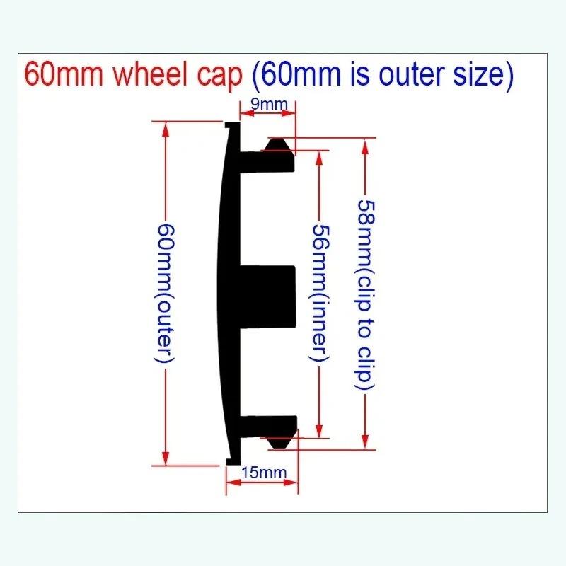4PCS 60mm Car Wheel Hub Cover Emblem Sticker Accessory For Abarth 500 Tipo FR Panda Argo Freemont Viaggio Bravo Punto Doblo
