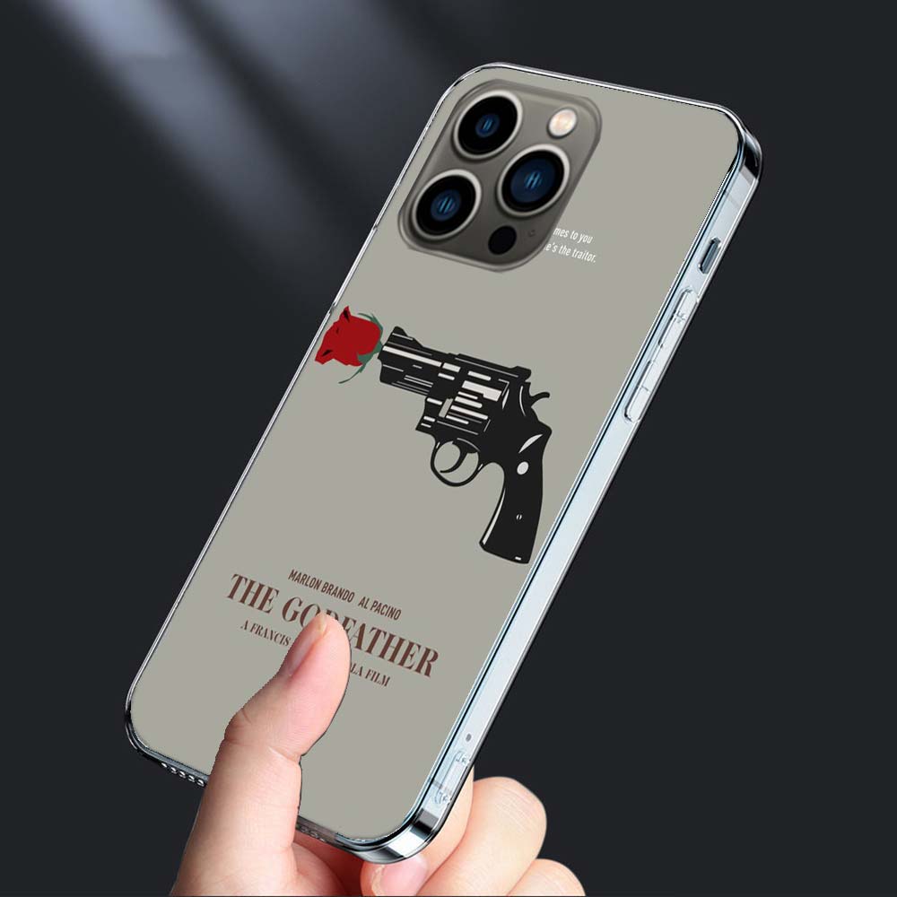--Чехол для телефона Крестный отец для iPhone 16E 15 Pro 14 Plus 17E 16 17 Pro Max Air 11 12 13 Mini Ударопрочный Capa Милый чехол TPU C