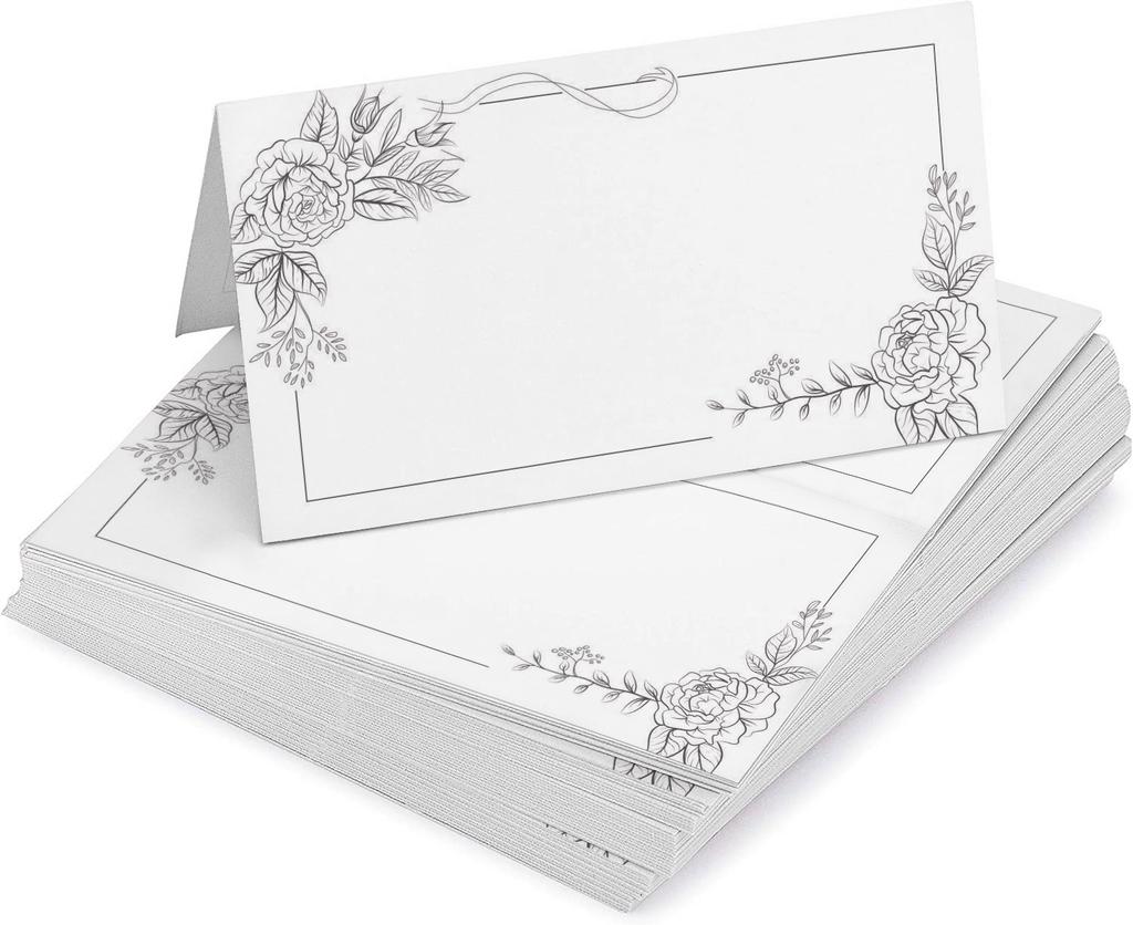 Inkdotpot Упаковка из 24 печатных палаточных столиков, карточки с местами для сервировки стола на свадьбу, именные карточки для сопровождения свадьбы на День Благодарения